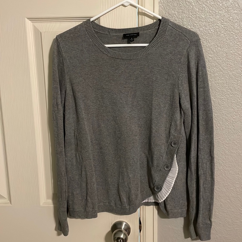 Detailed Limited Grey Sweater